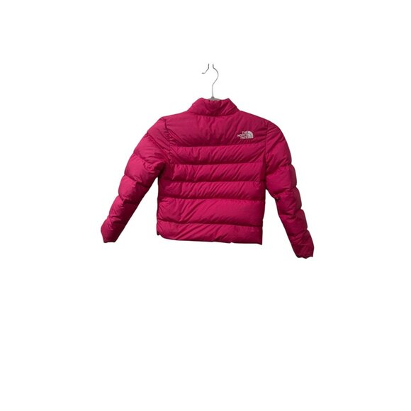 The North Face Girls Pink Puffer Jacket XS 6 Lightweight Down Insulated Outerwea - Picture 6 of 8